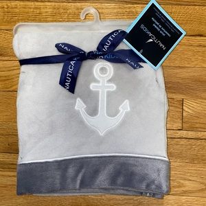 Nautica Kids super soft plush baby blanket